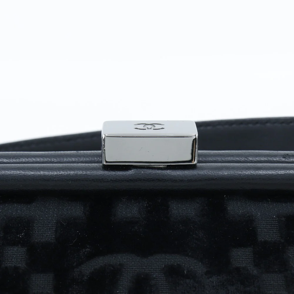 Chanel Velour Chain Shoulder Bag A33096
