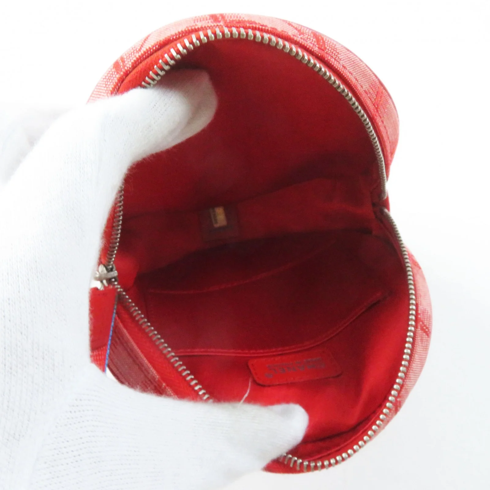 Chanel Nylon Travel Line Round Pouch