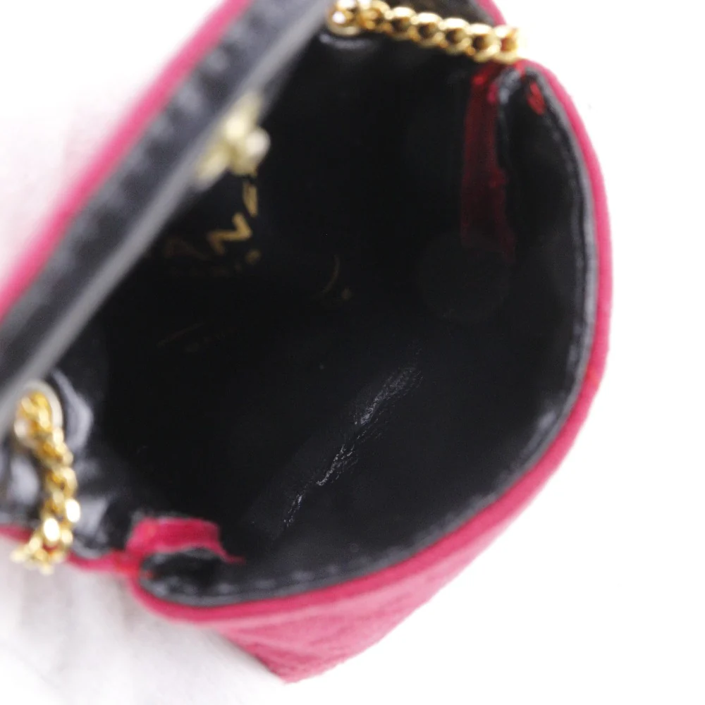 Chanel Cotton Chain Pouch Shoulder Bag