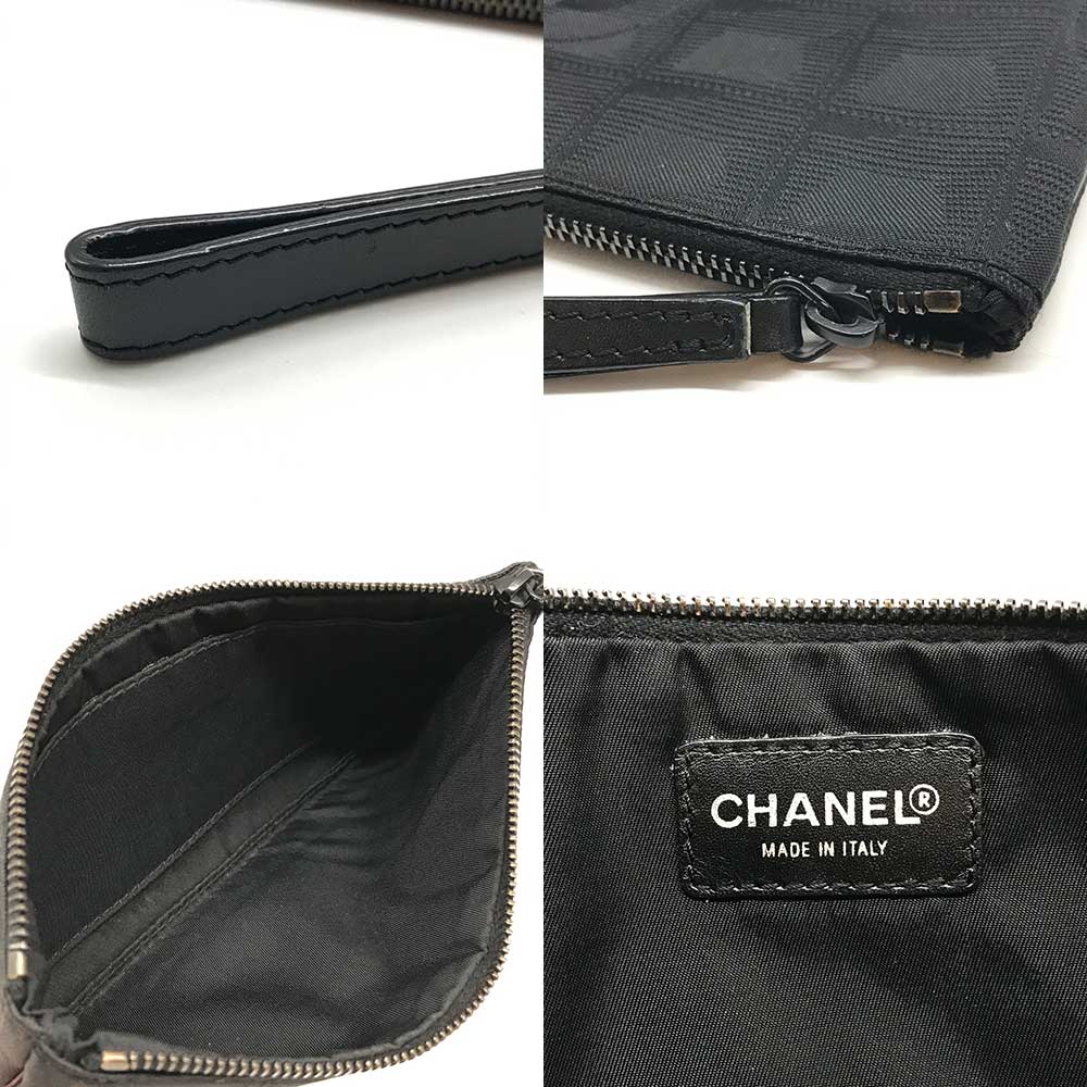 Chanel Nylon Travel Line Pouch Black