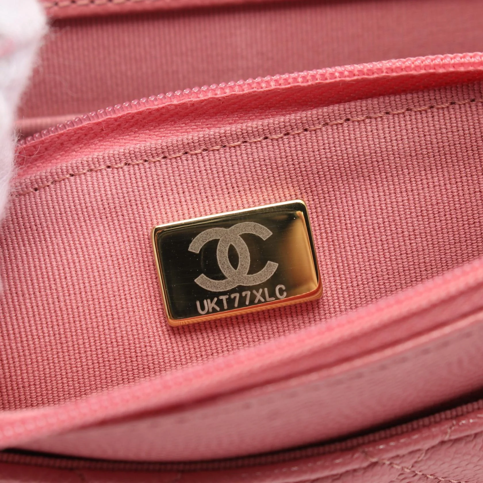 Chanel Caviar Skin Matelasse Shoulder Bag Pink