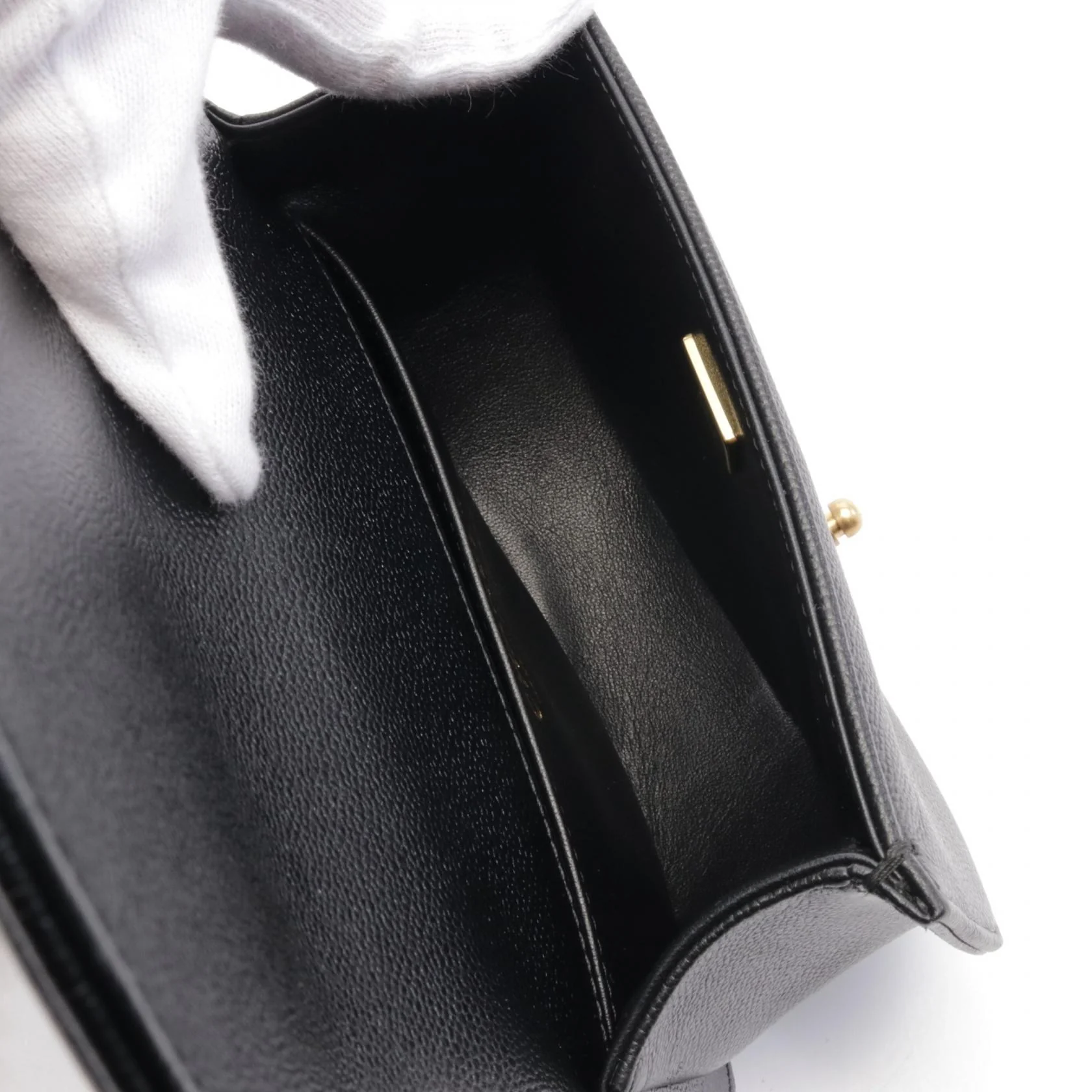 Chanel Boy Small Shoulder Bag Black AS3350