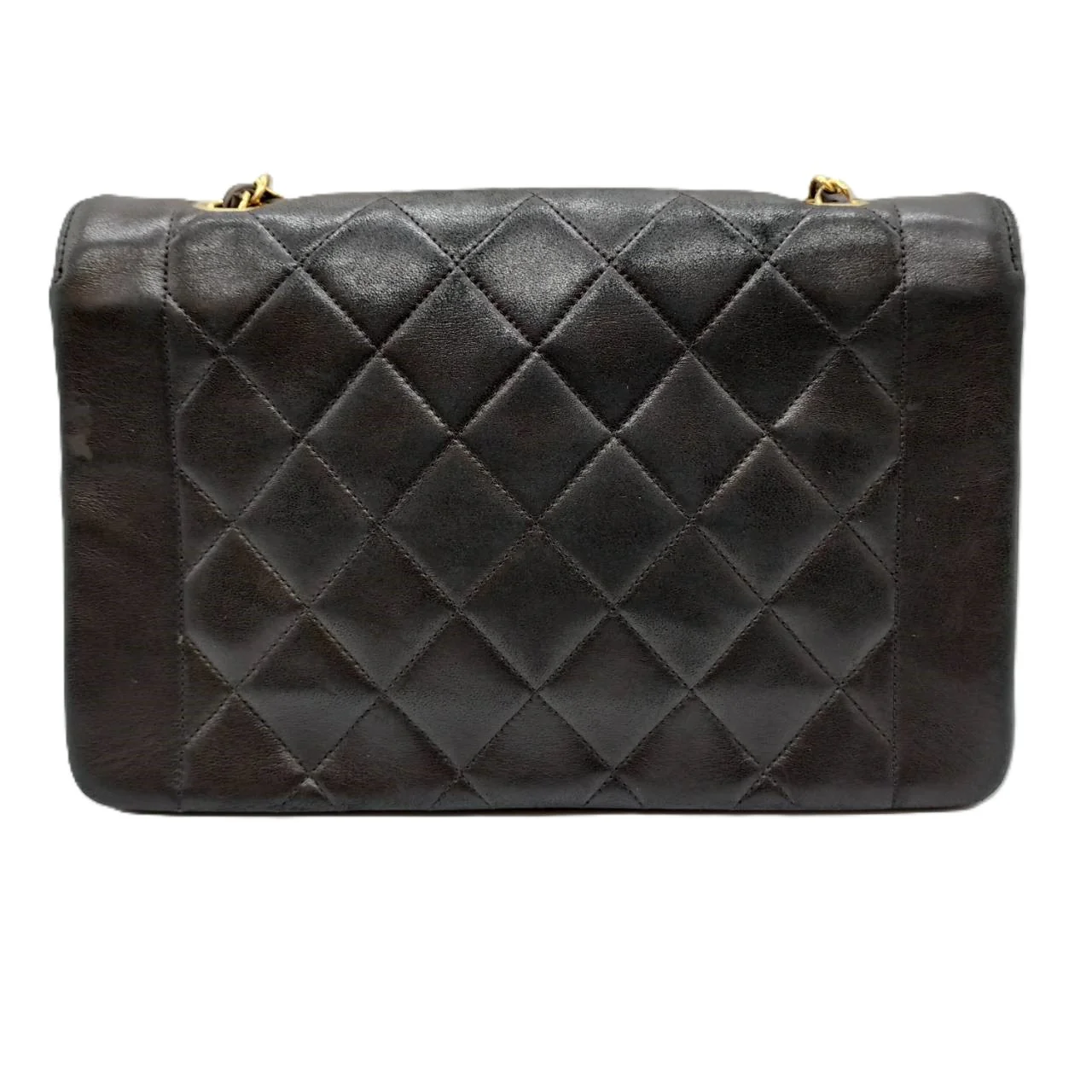 Chanel Diana Lambskin Chain Shoulder Bag