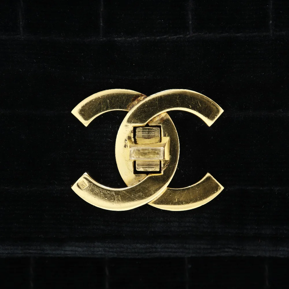 Chanel Velour Chain Shoulder Bag