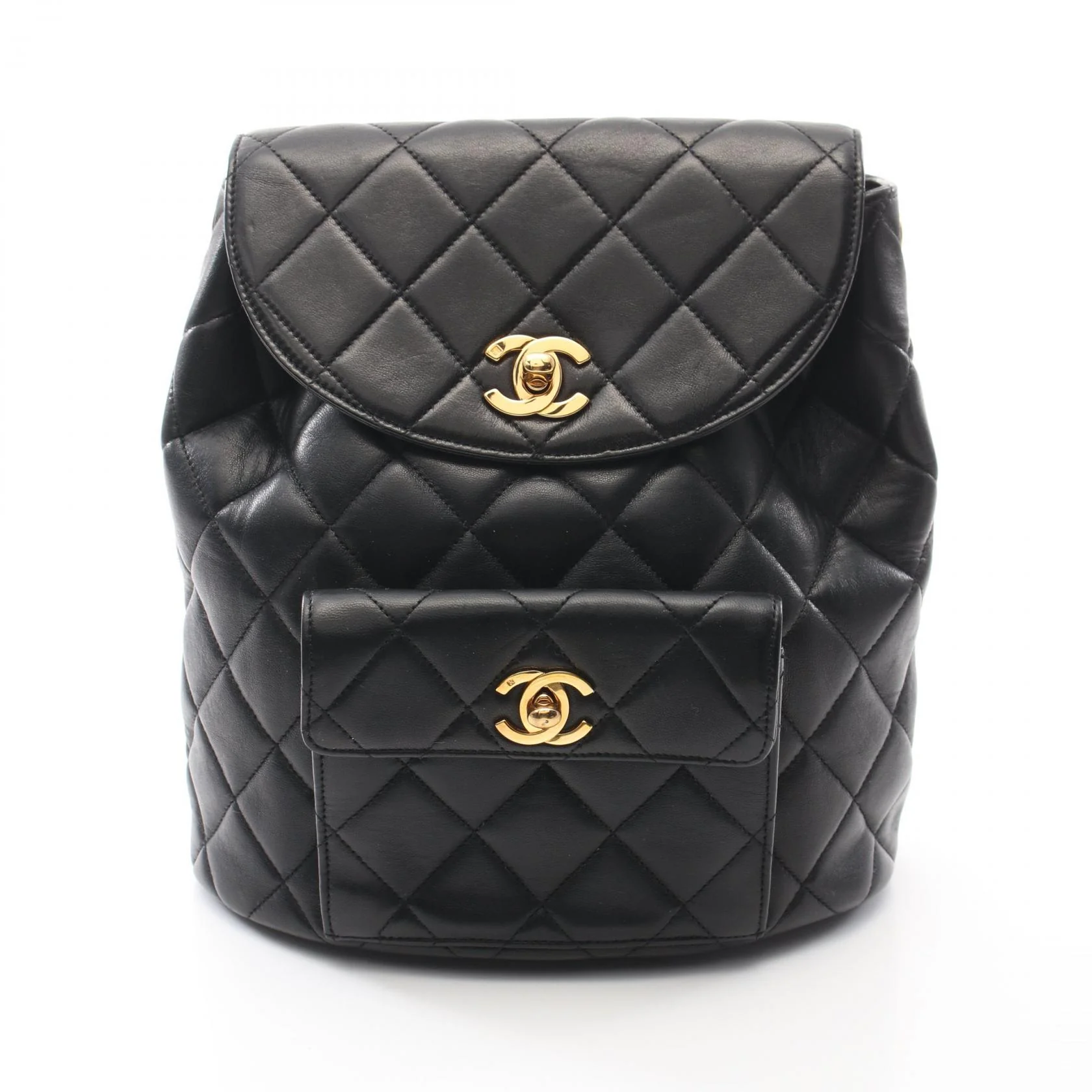 Chanel Matelasse Lambskin Backpack Black