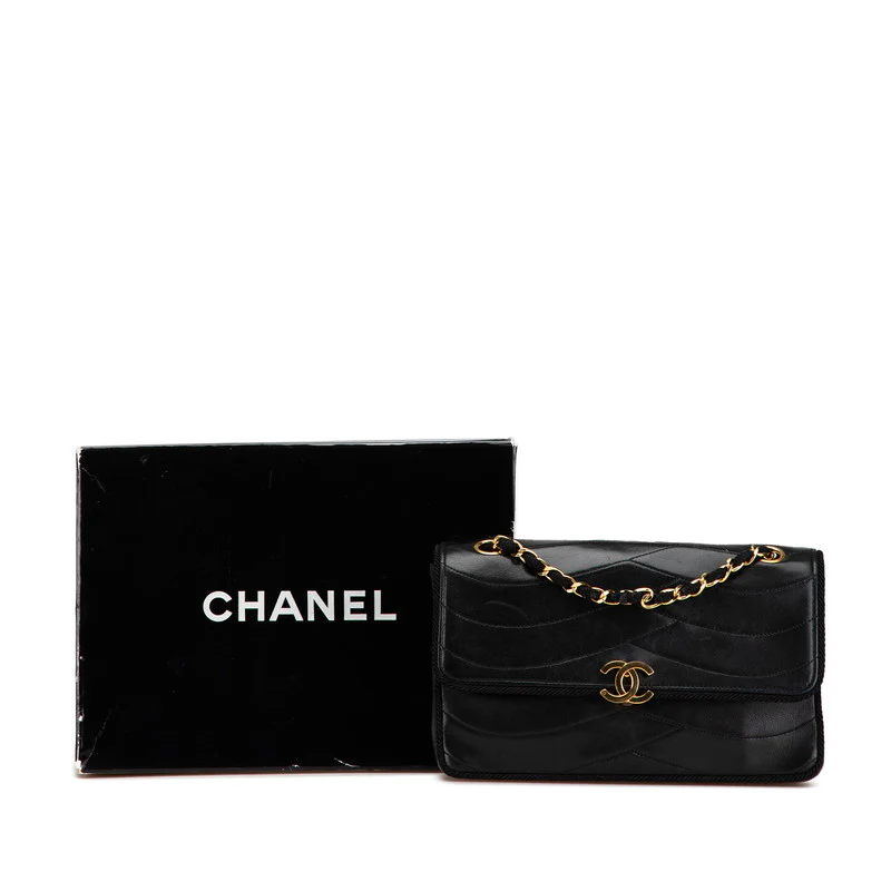 Chanel Lambskin Coco Mark Chain Shoulder Bag