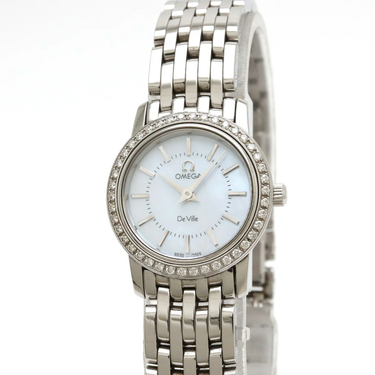Omega De Ville Prestige Diamond Bezel Quartz Watch