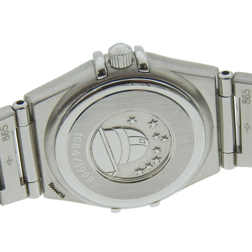 Omega Constellation Mini Quartz Watch Stainless Steel Diamond