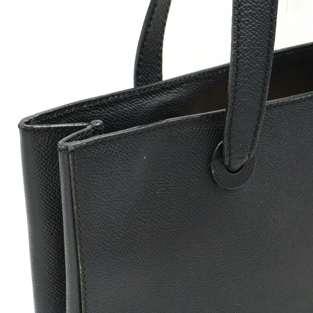 Chanel Coco Mark Leather Tote Bag Black
