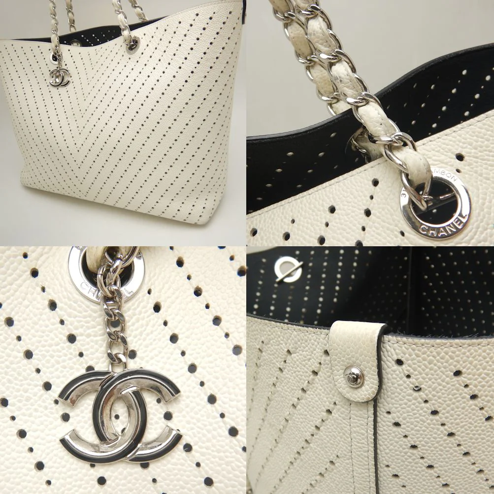 Chanel Caviar Skin Chain Tote Bag A93260