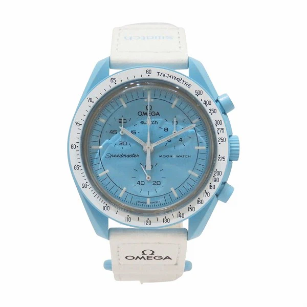 Omega Swatch Moonwatch Mission to Uranus Quartz Watch SO33L100