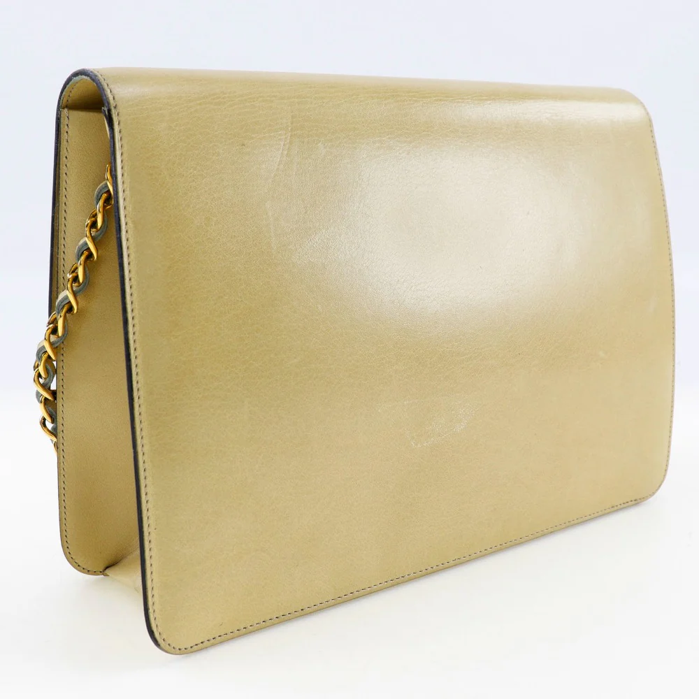 Chanel Chain Shoulder Bag Beige