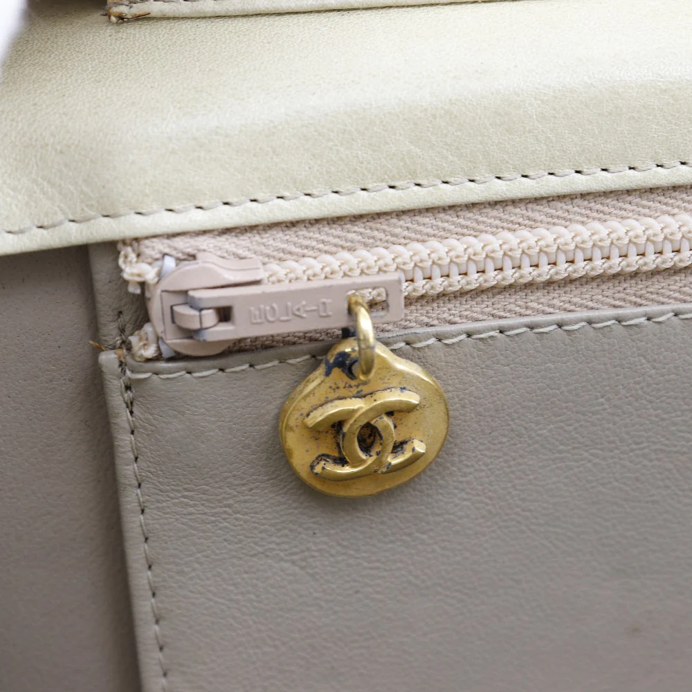 Chanel Chain Shoulder Bag Beige