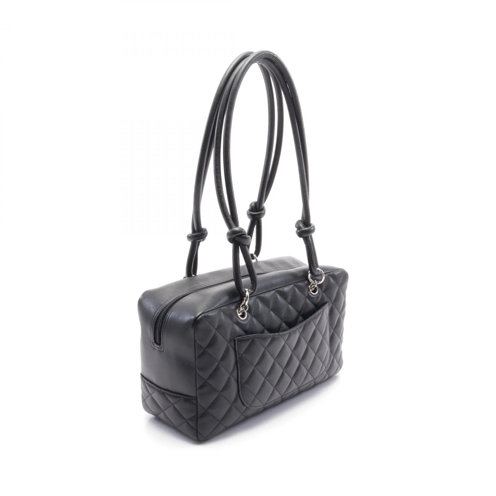 Chanel Cambon Line Leather Bowling Bag A25171