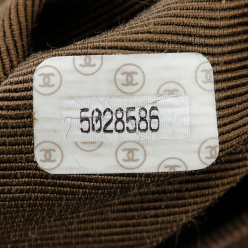 Chanel Suede Handle Logo Tote Bag