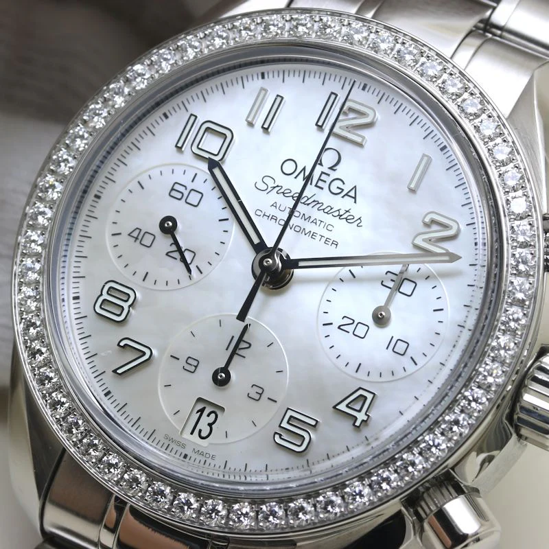 Omega Speedmaster Chronograph 38mm Diamond Bezel