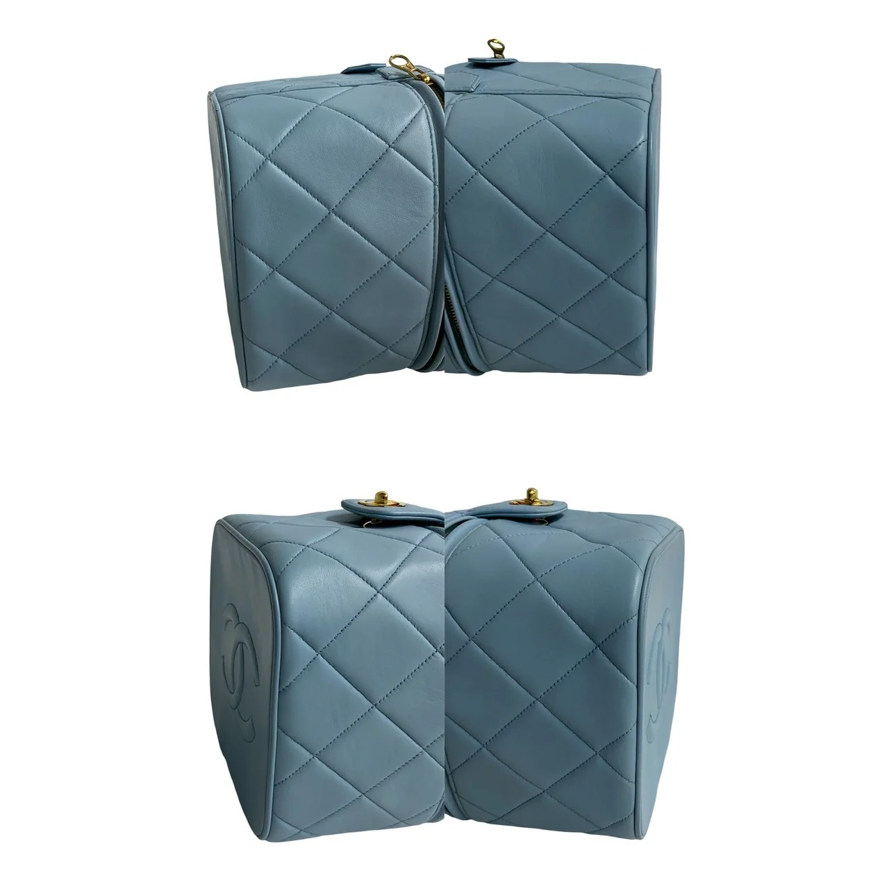 Chanel Lambskin Matelasse Coco Handbag Vanity