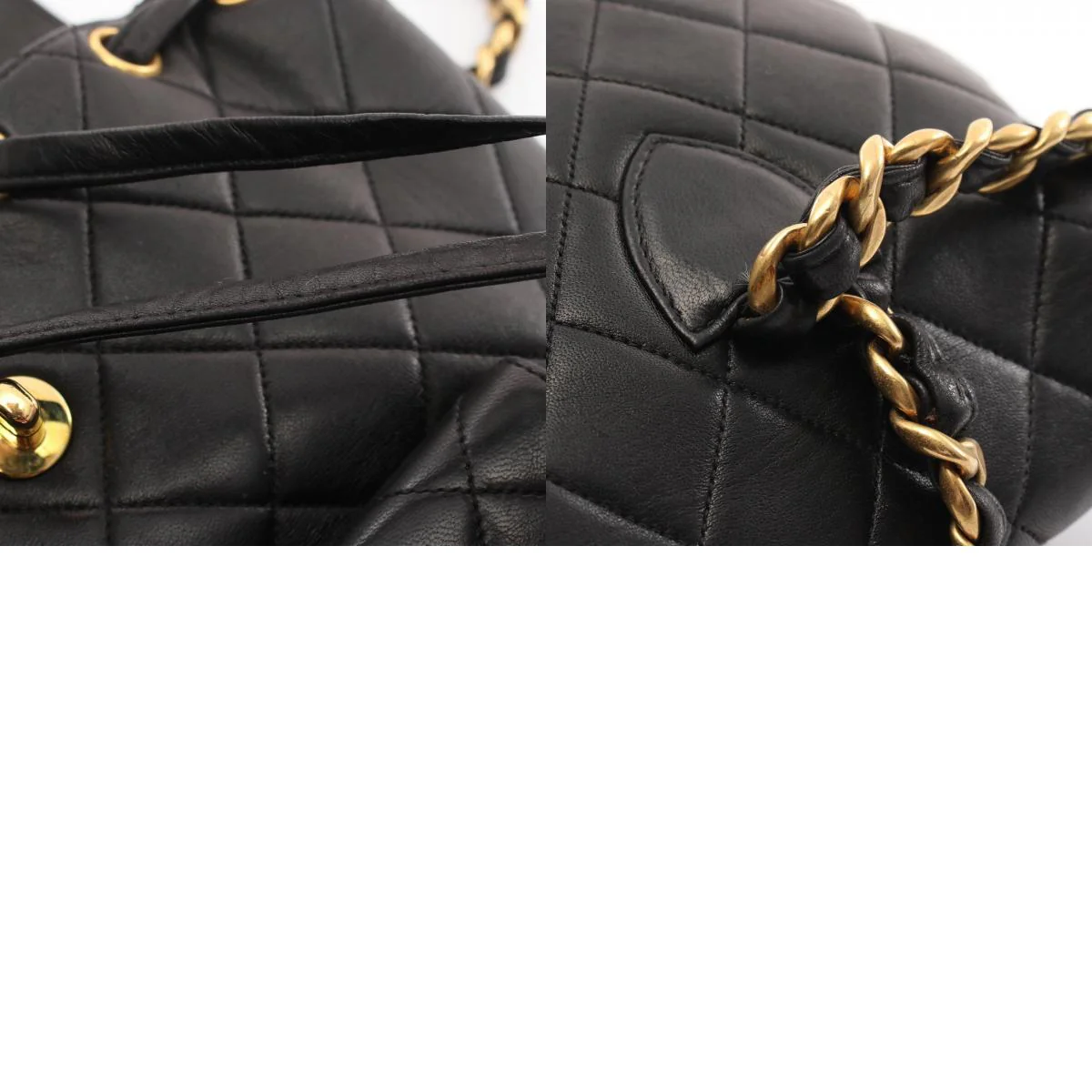 Chanel Matelasse Lambskin Backpack Black