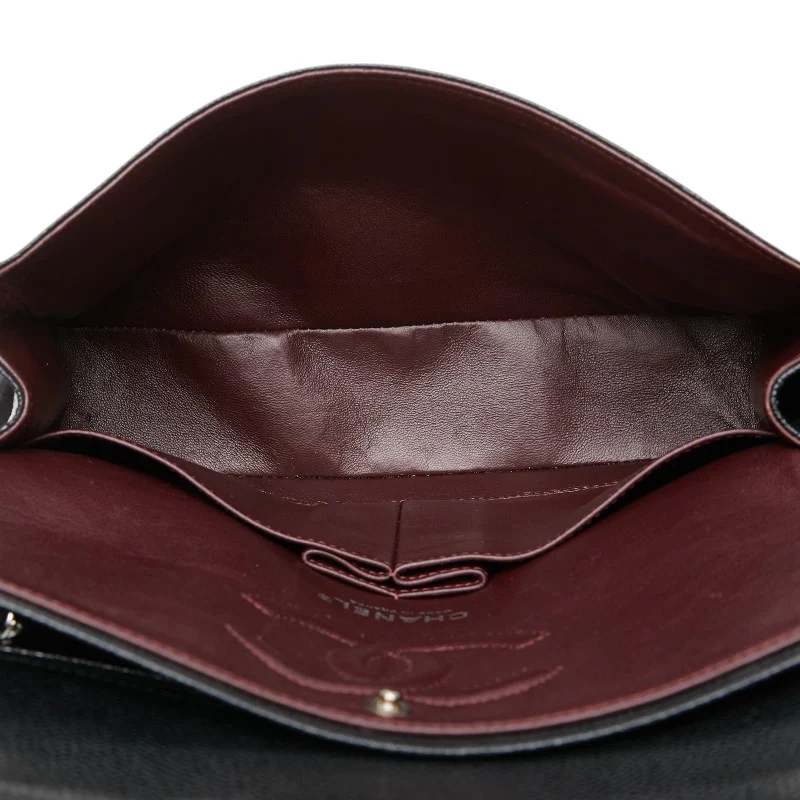 Chanel Caviar Coco Mark Matelasse Double Flap Bag