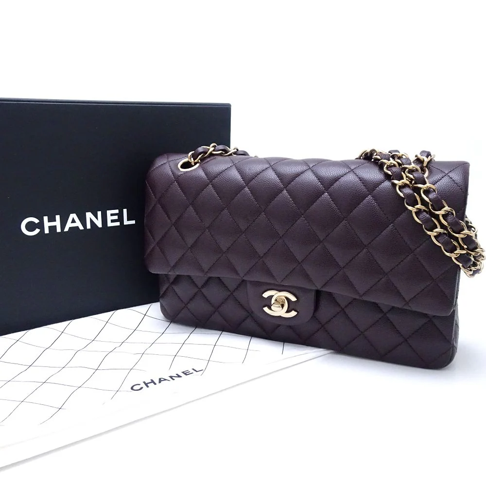 Chanel Caviar Chain Shoulder Bag A01112