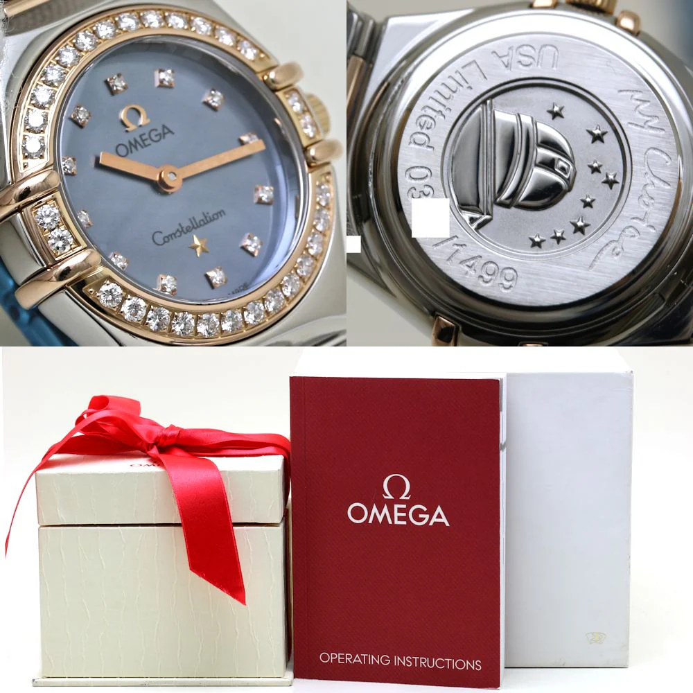 Omega Constellation Mini 1357.77.00 Diamond Quartz Watch