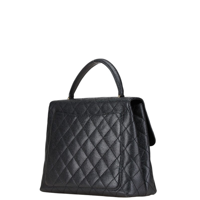 Chanel Caviar Skin Matelasse Coco Mark Handbag