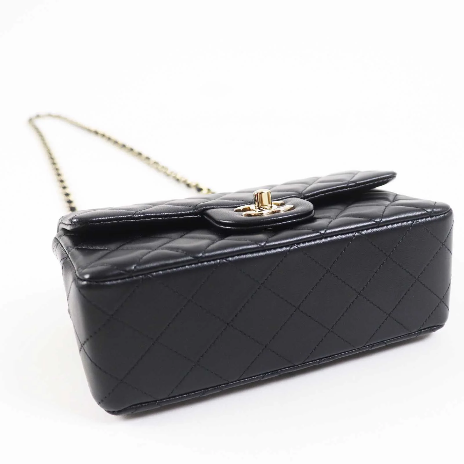 Chanel Mini Matelasse Chain Bag Black