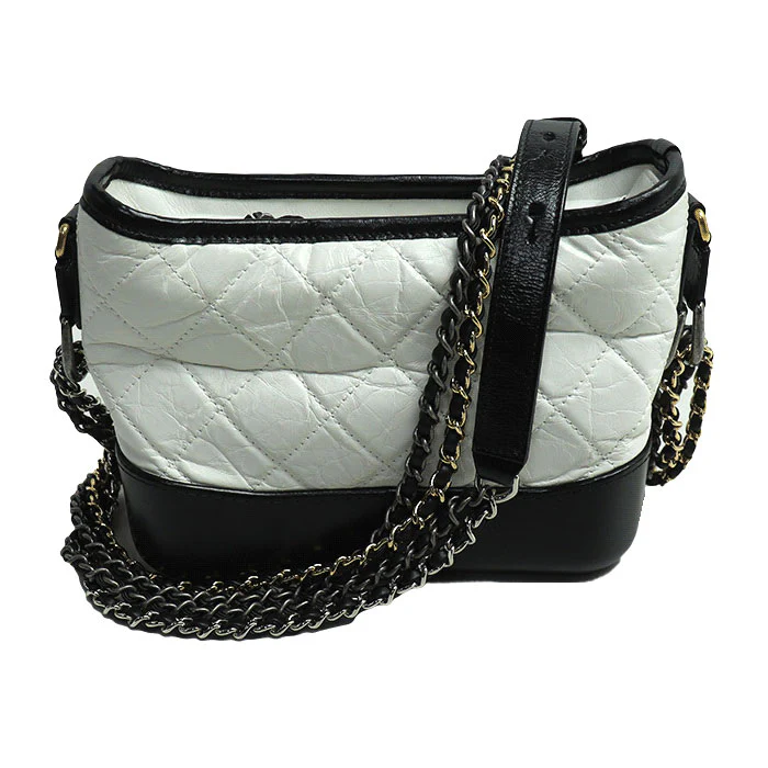 Chanel Gabrielle Small Hobo Bag Black White