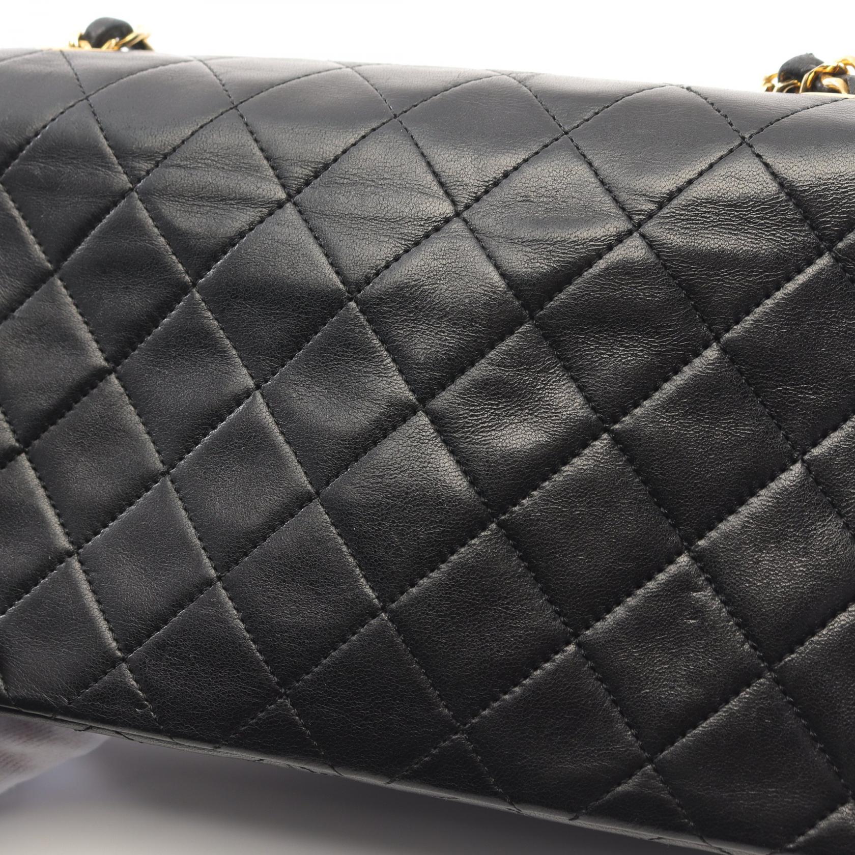 Chanel Lambskin Full Flap Shoulder Bag A02500