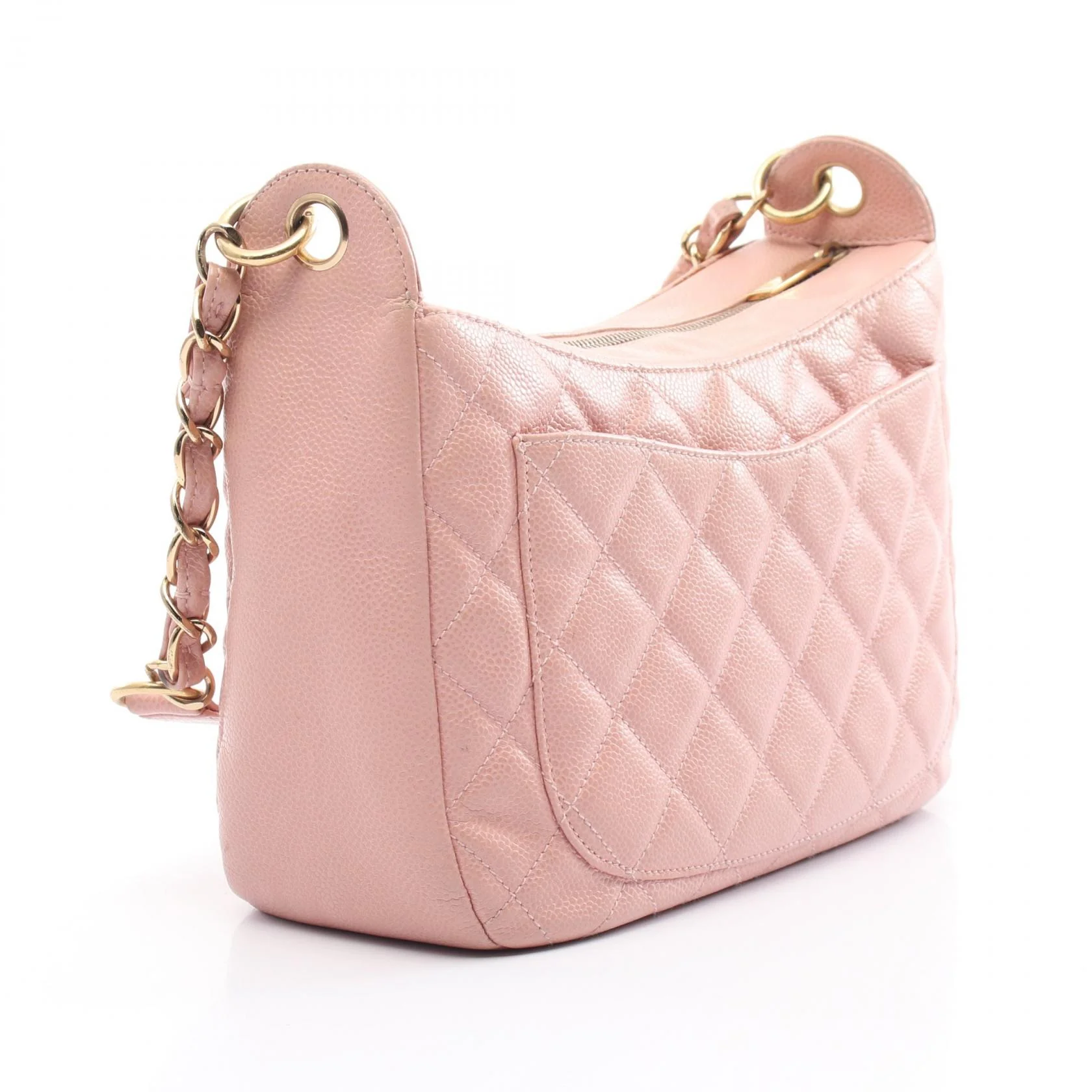 Chanel Matelasse Leather Shoulder Bag Pink