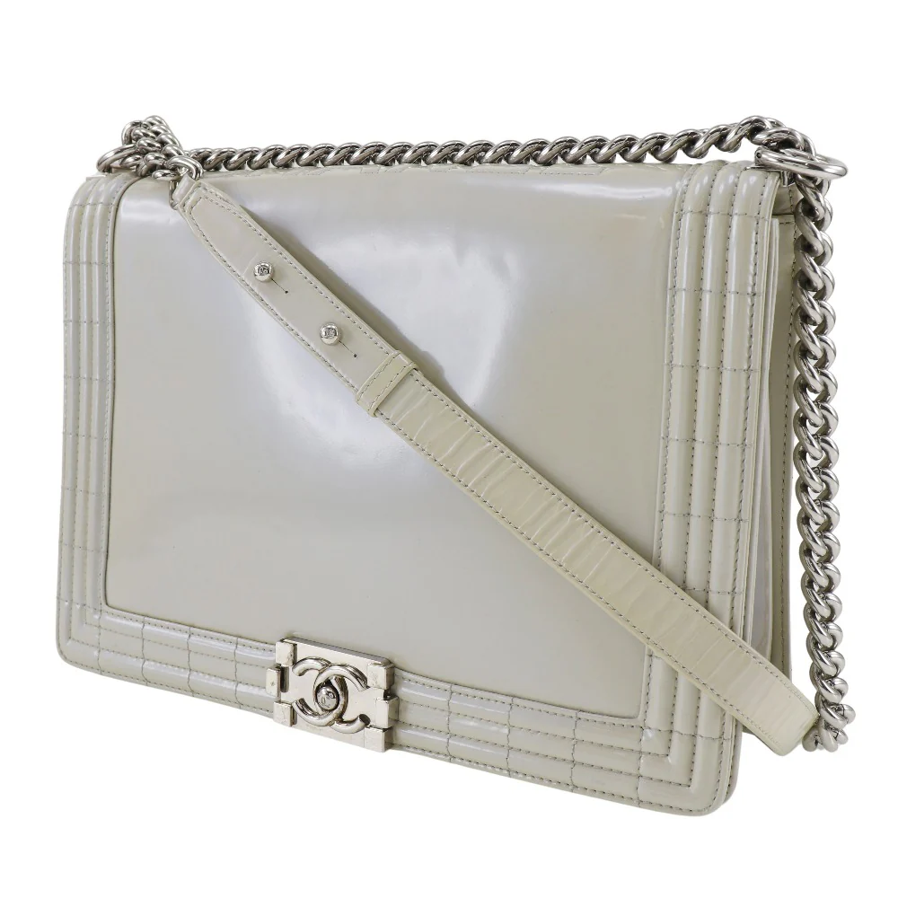 Chanel Chain Shoulder Bag Boy Chanel Enamel