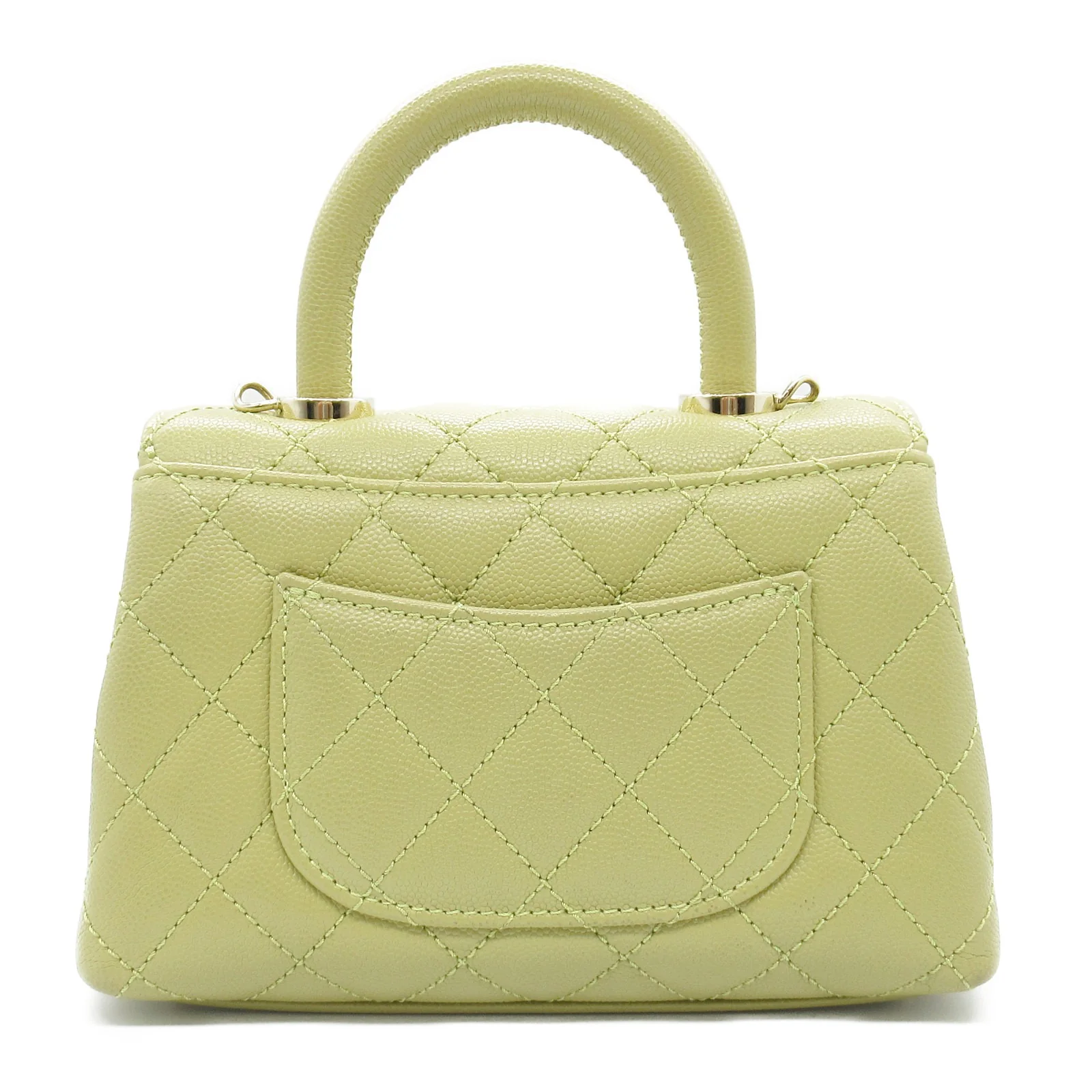 Chanel Caviar Skin Coco Handle Shoulder Bag