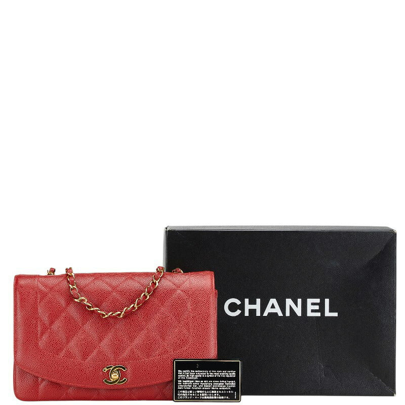 Chanel Diana 25 Caviar Chain Shoulder Bag