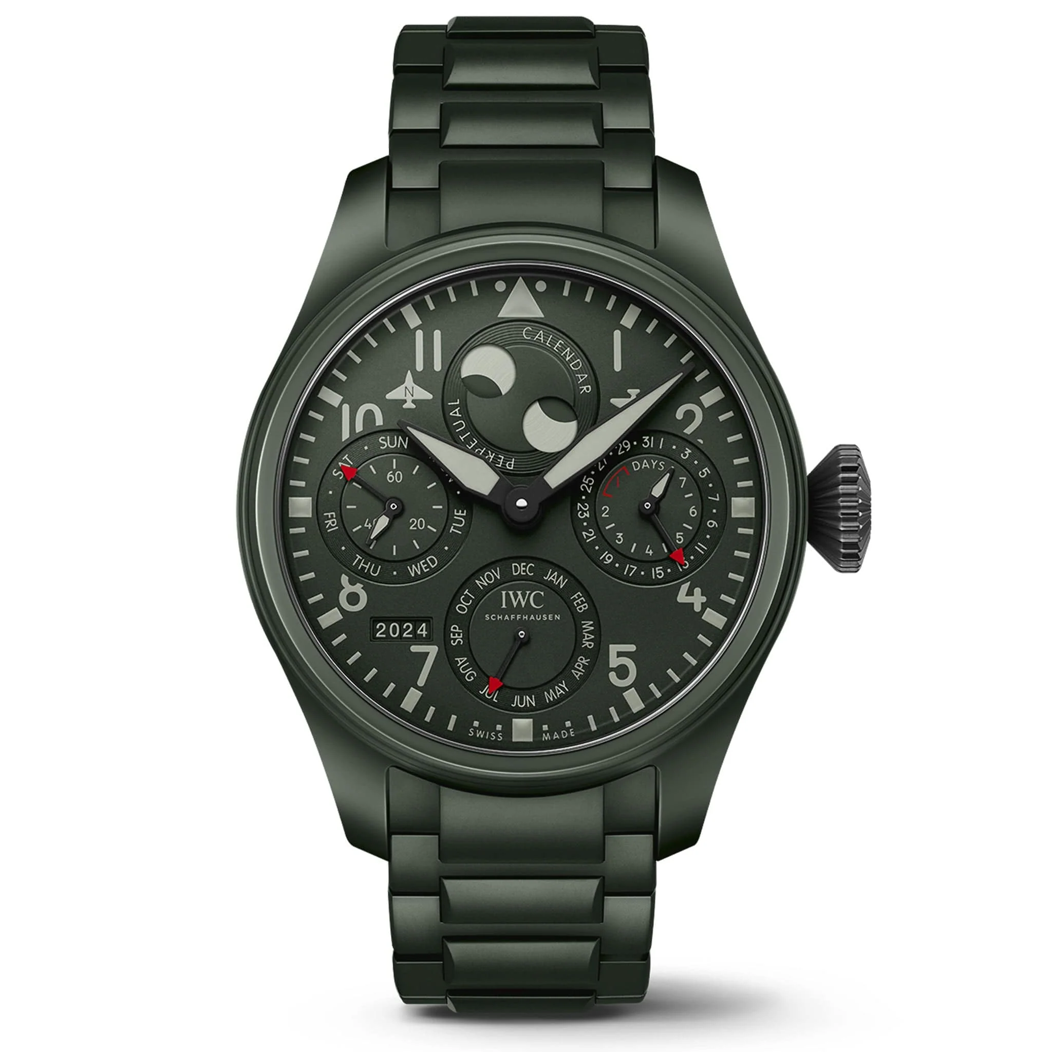 Big Pilot��s Watch Perpetual Calendar Top Gun Woodland IW503101