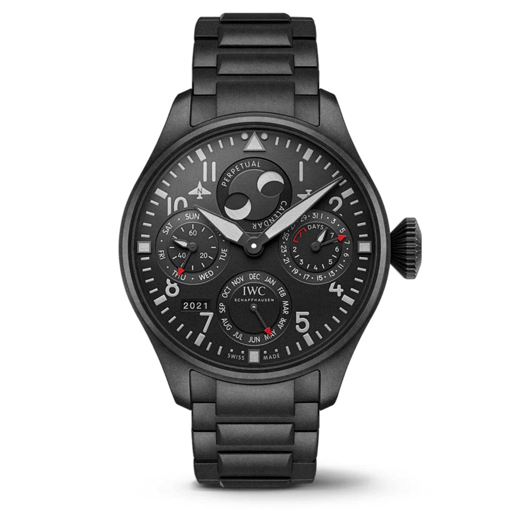 Big Pilot��s Watch Perpetual Calendar Top Gun Ceratanium IW503604