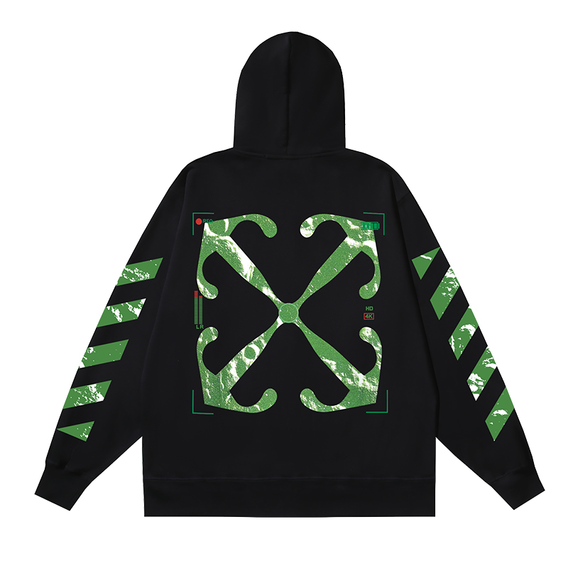 98_143 Off White Hoodie With Ziper