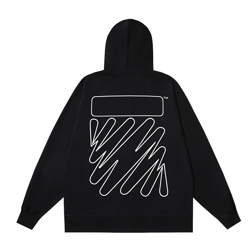 96_141 Off White Hoodie With Ziper
