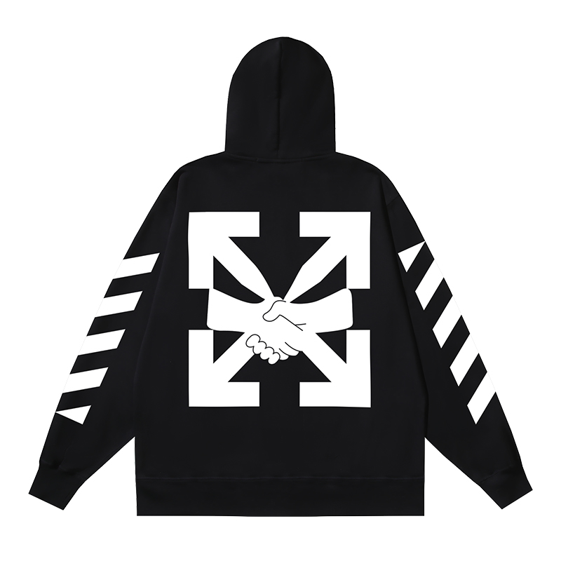 97_142 Off White Hoodie With Ziper