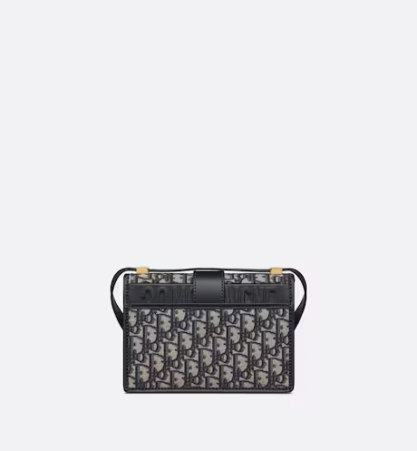 SMALL 30 MONTAIGNE BAG Blue Dior Oblique Jacquard