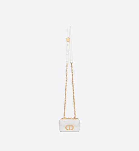 MICRO DIOR CARO BAG Latte Supple Cannage Calfskin
