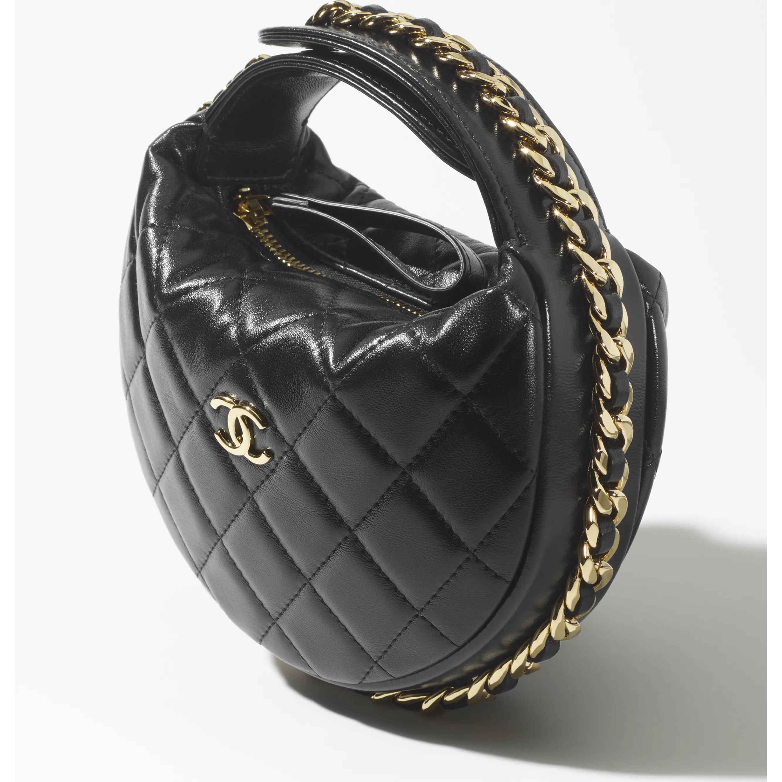 Lambskin & Gold-Tone Metal Black