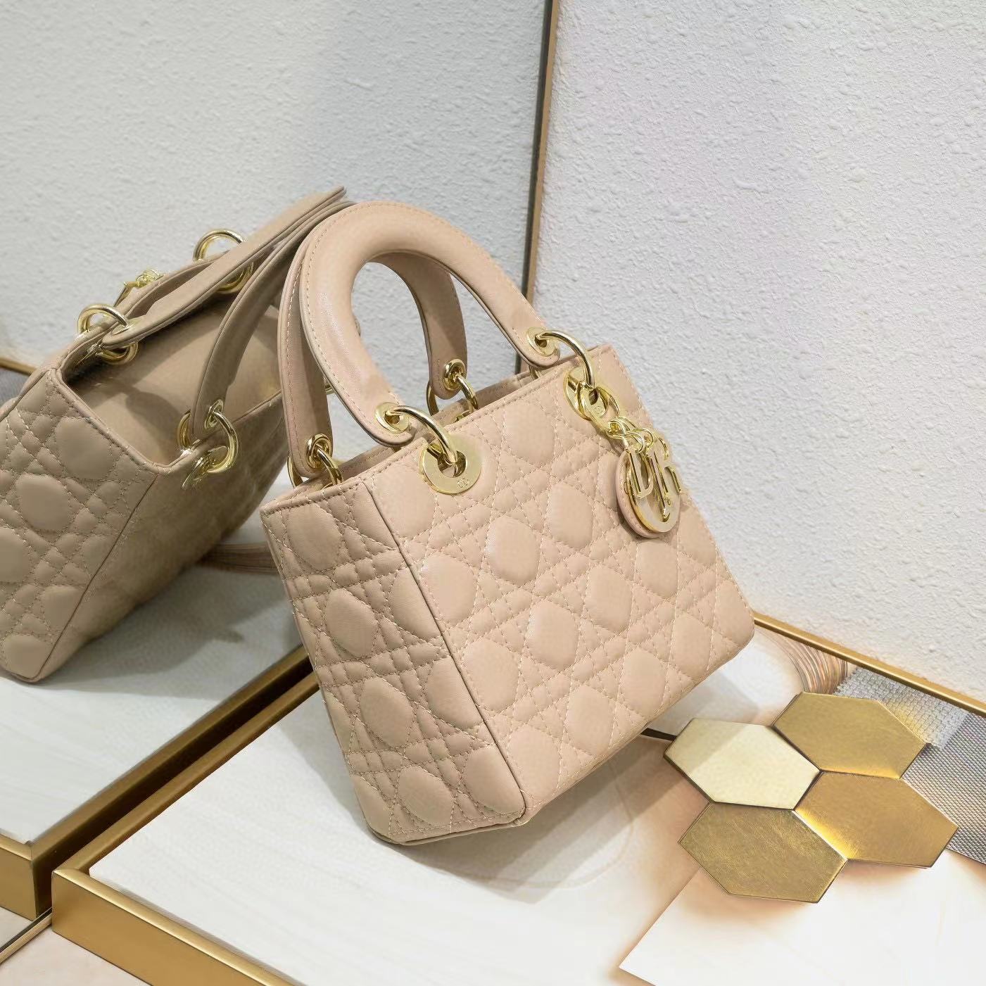 SMALL LADY DIOR MY ABCDIOR BAG Aesthetic Beige Cannage Lambskin