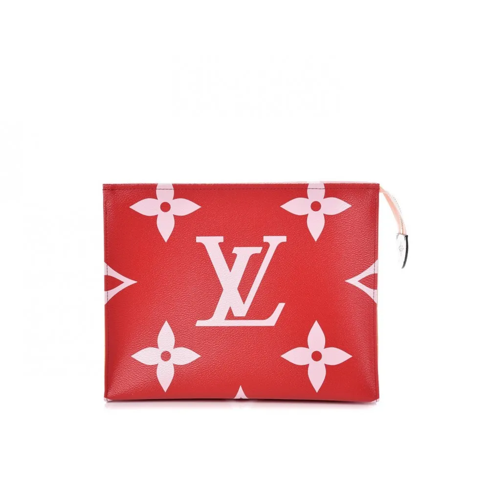 L-bag Monogram Giant Toiletry Pouch 26 Rouge