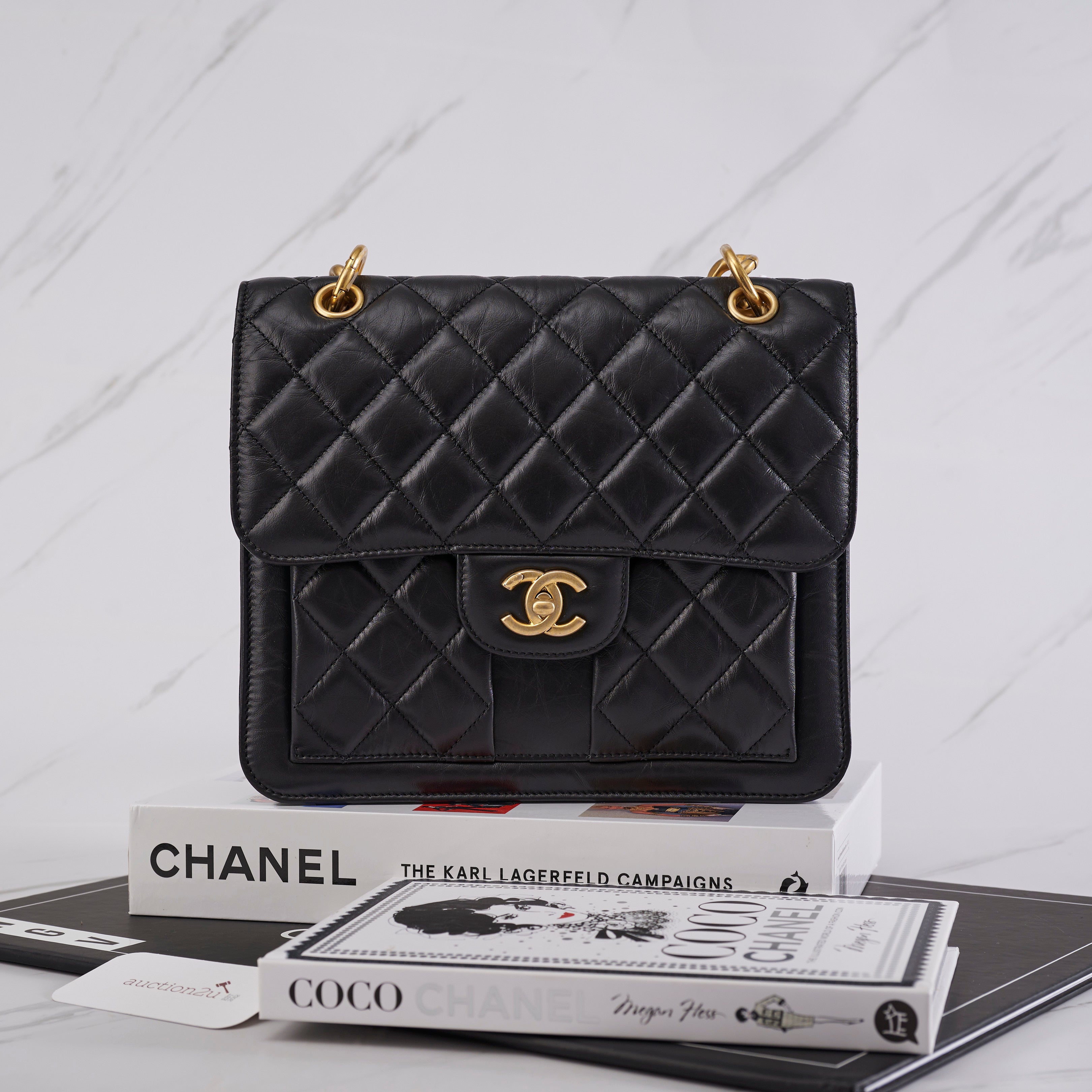 Chanel 23S Backpack | Aged Calfskin, Gold twist buckle