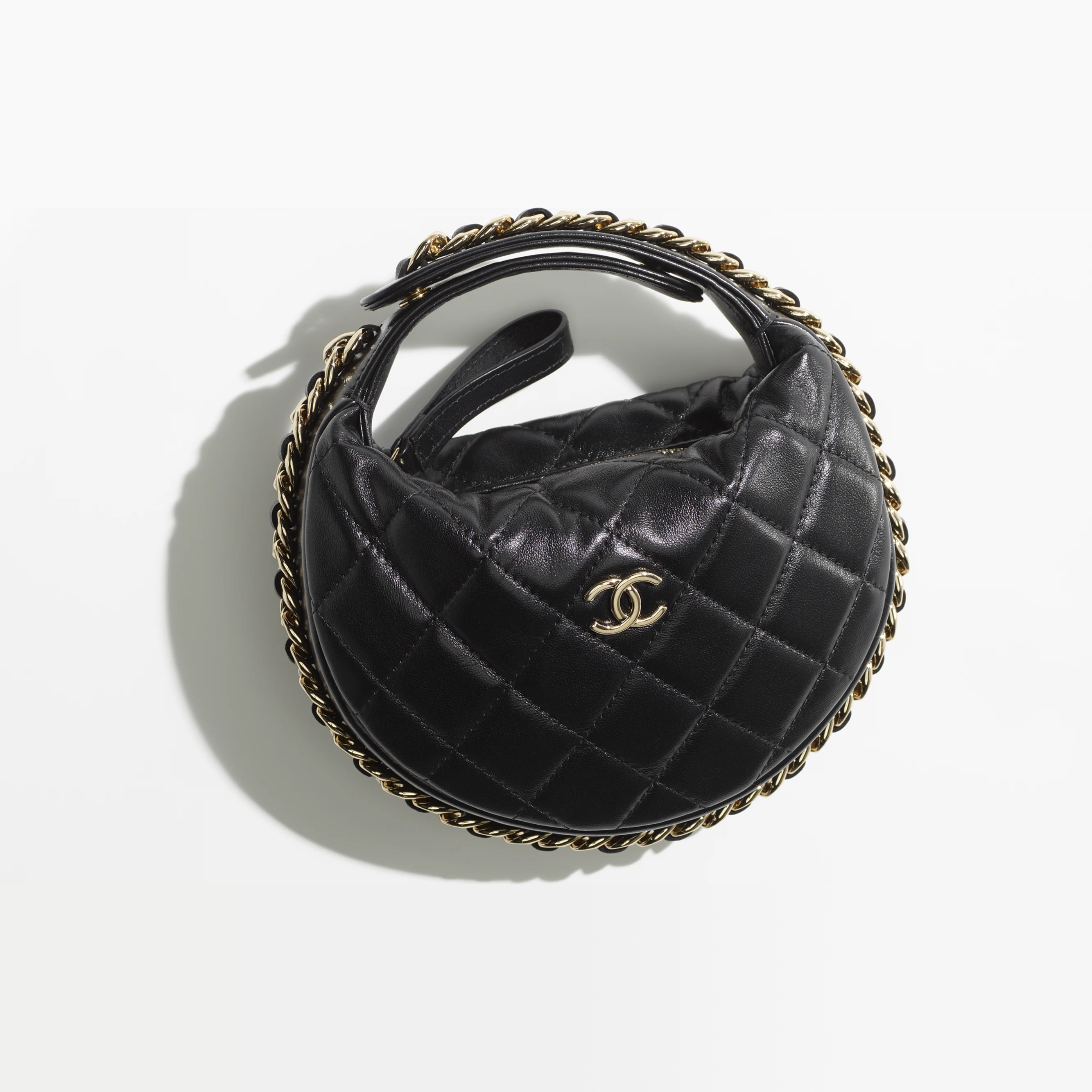 Lambskin & Gold-Tone Metal Black