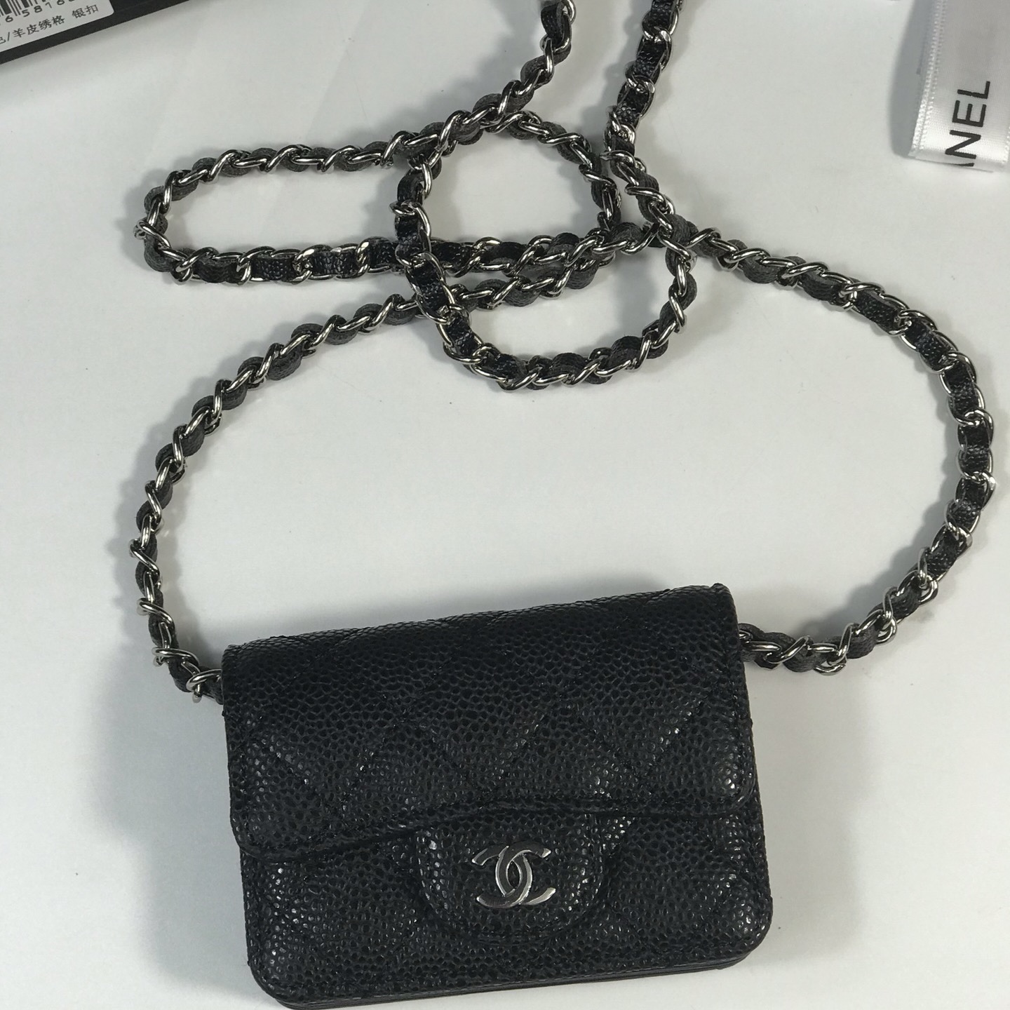 Chanel Black Chain Card Holder SIZE:10.5*7.5*2.5cm