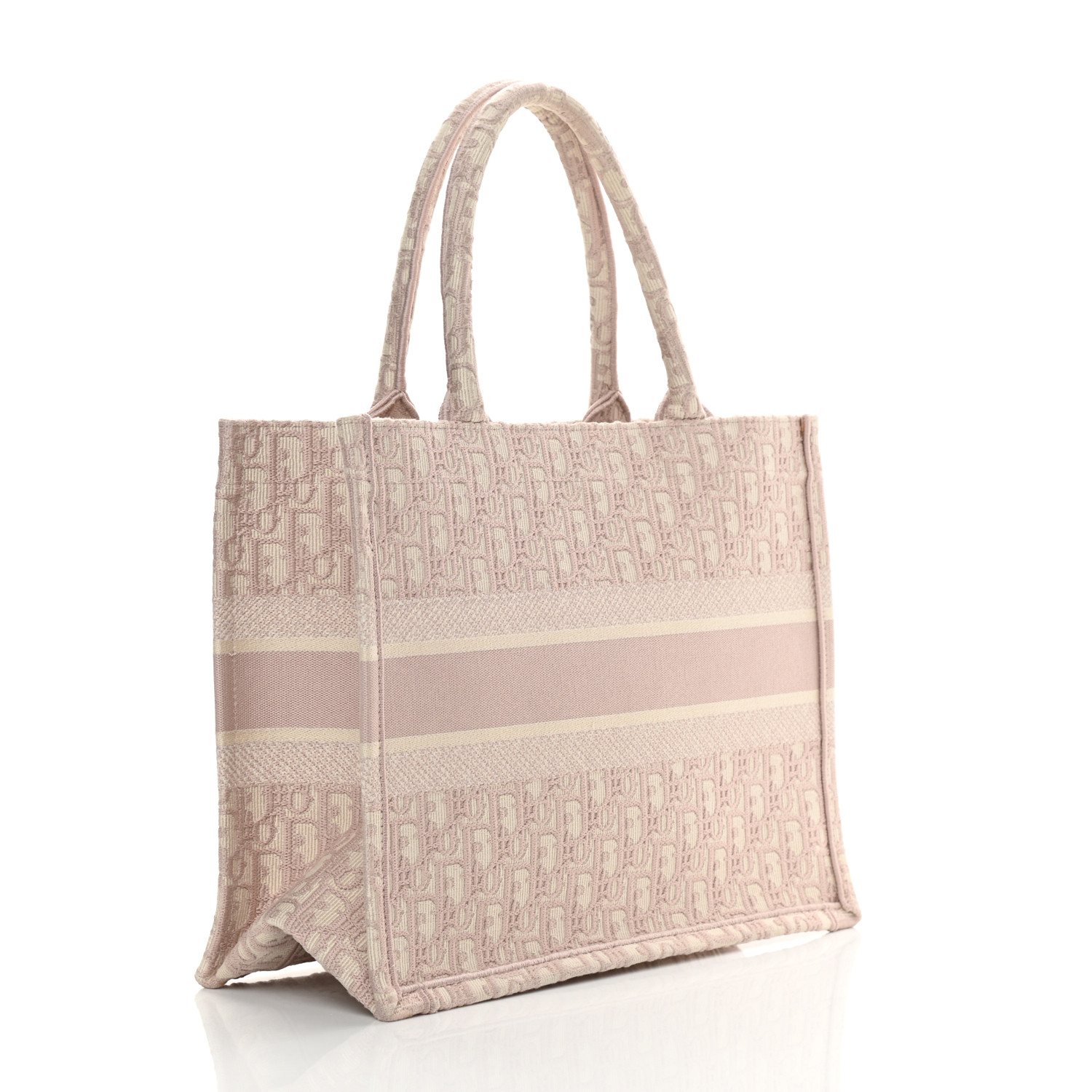 CHRISTIAN DIOR Oblique Medium Book Tote Rose Des Vents