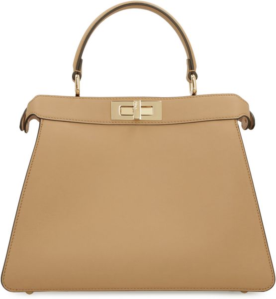 Fendi Logo Detailed Top Handle Tote Bag
