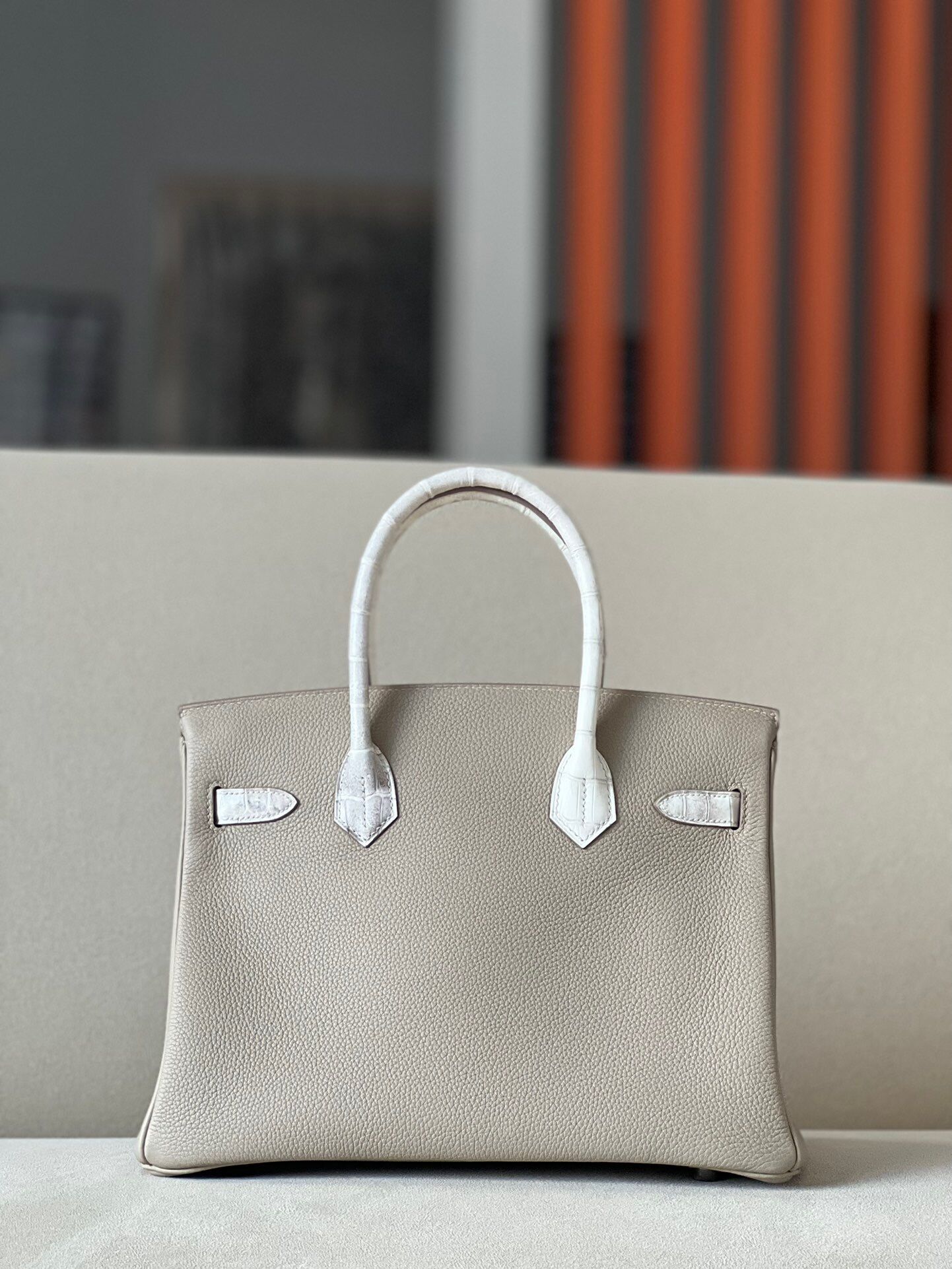 Hermes Brikin 30 TOGO crocodile skin