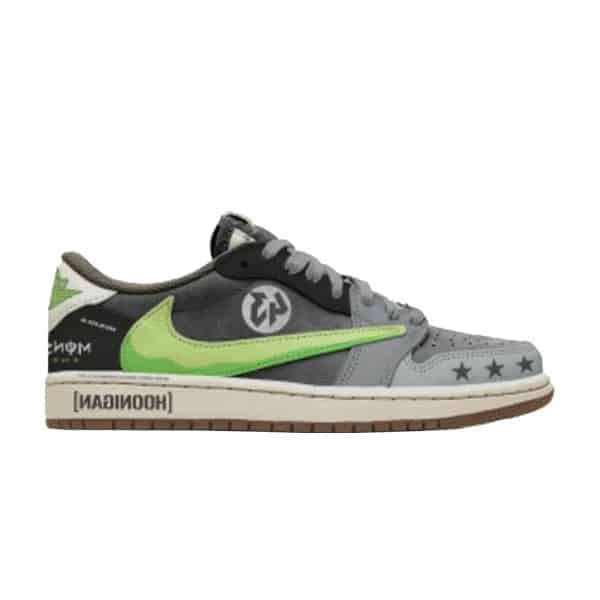 CUSTOM TRAVIS SCOTT X JORDAN 1 LOW ' MONSTER ENERGY '